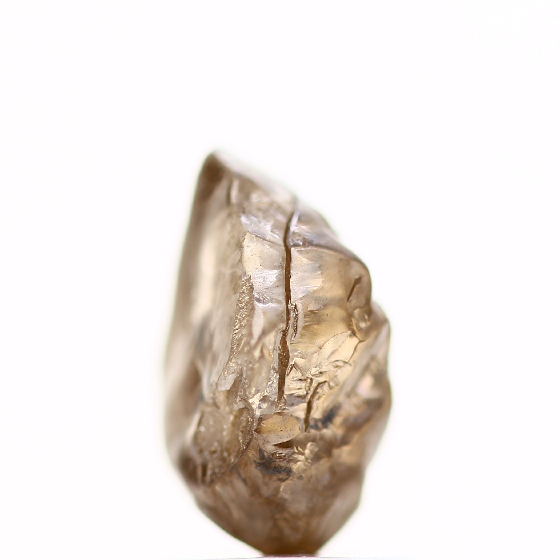1.95 Carat Natural Cognac Brown Crystal Rough Diamond 9.20 MM - Blackdiamond
