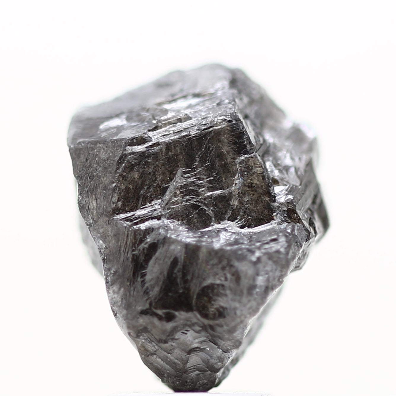 Carat Fancy Gray Crystal Raw Big Rough Natural Diamond MM