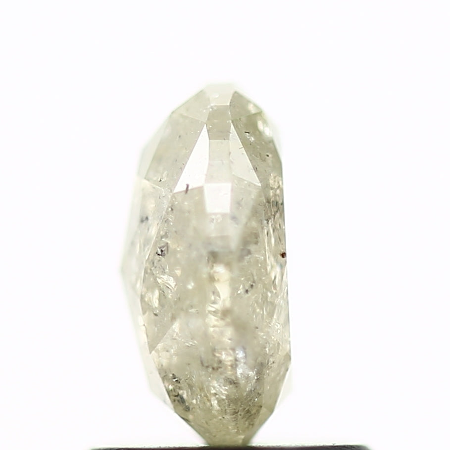 1.15 Carat Oval Salt and Pepper Diamond For Ring 7.09 MM