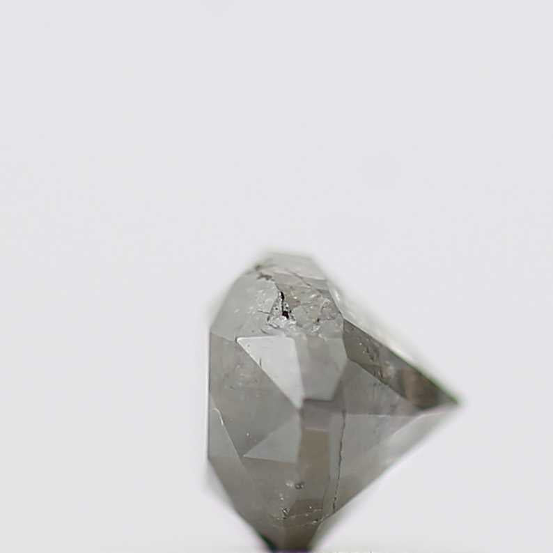 0.61 Carat Oval Cut Gray Natural Loose Diamond 5.7 MM