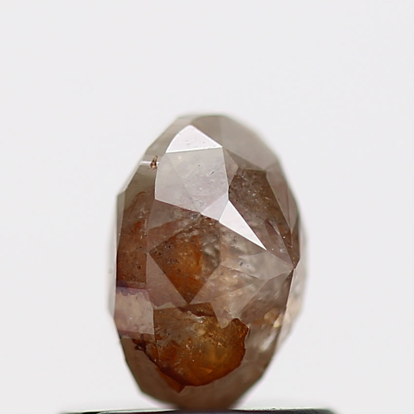 0.87 Carat Rose Cut Oval Brilliant Natural Loose Diamond 5.9 MM