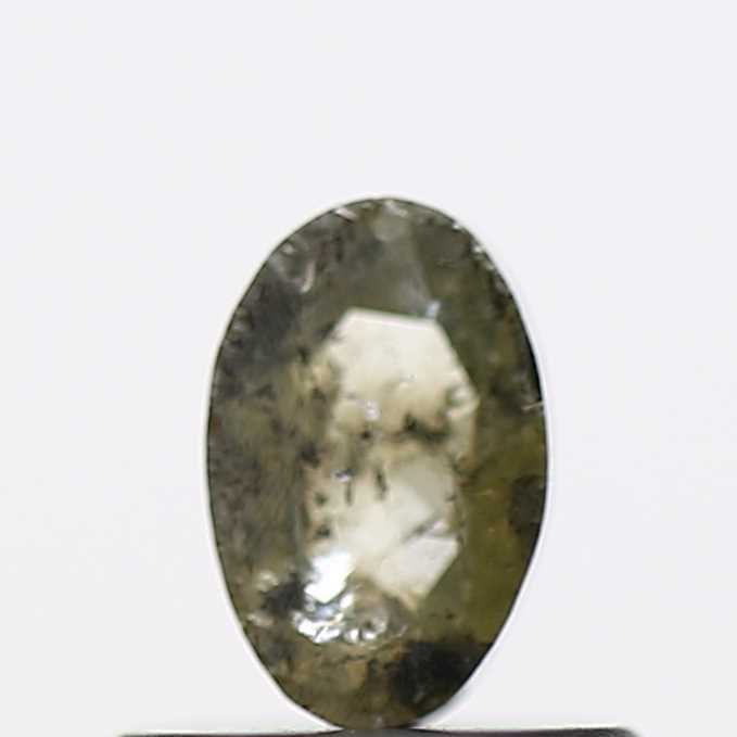 0.43 Carat Oval Cut Green Natural Loose Diamond 5.6 MM
