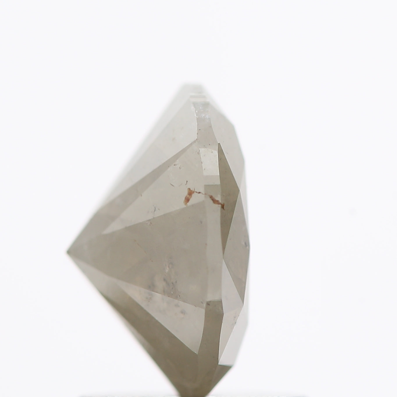 1.13 Carat Brilliant Oval Cut Salt and Pepper Diamond 7.48 MM