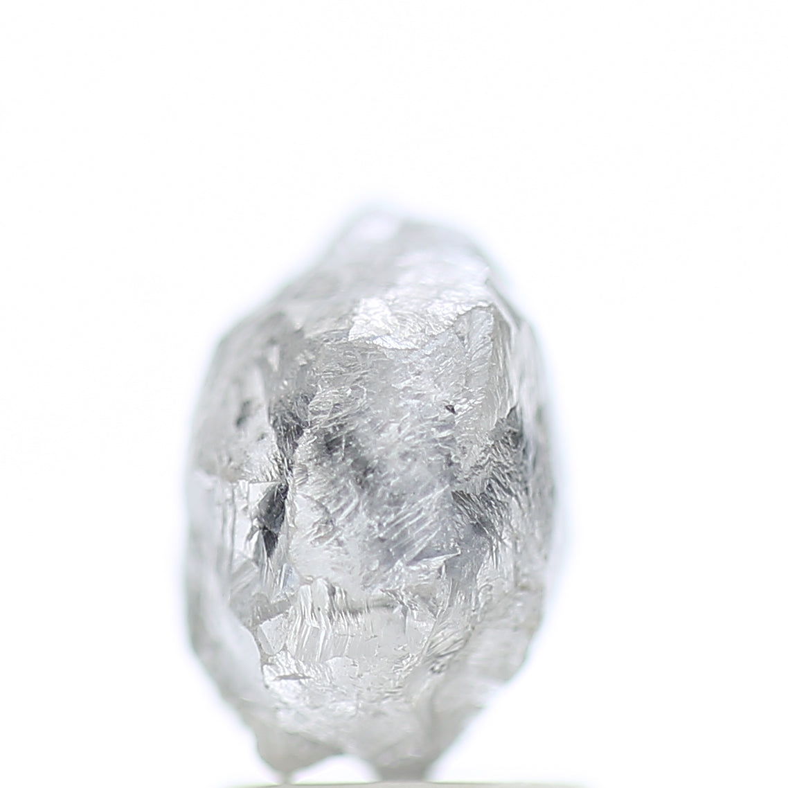 3.40 Carat Natural Fancy Grey Icy Rough Diamond