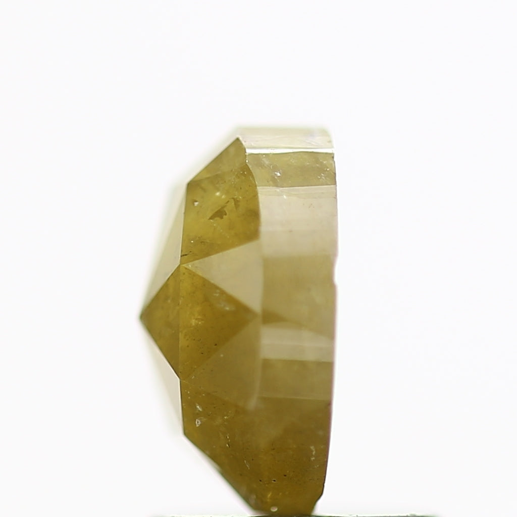 1.45 Carat Oval Cut Natural Yellow Salt and Pepper Loose Diamond 7.3 MM