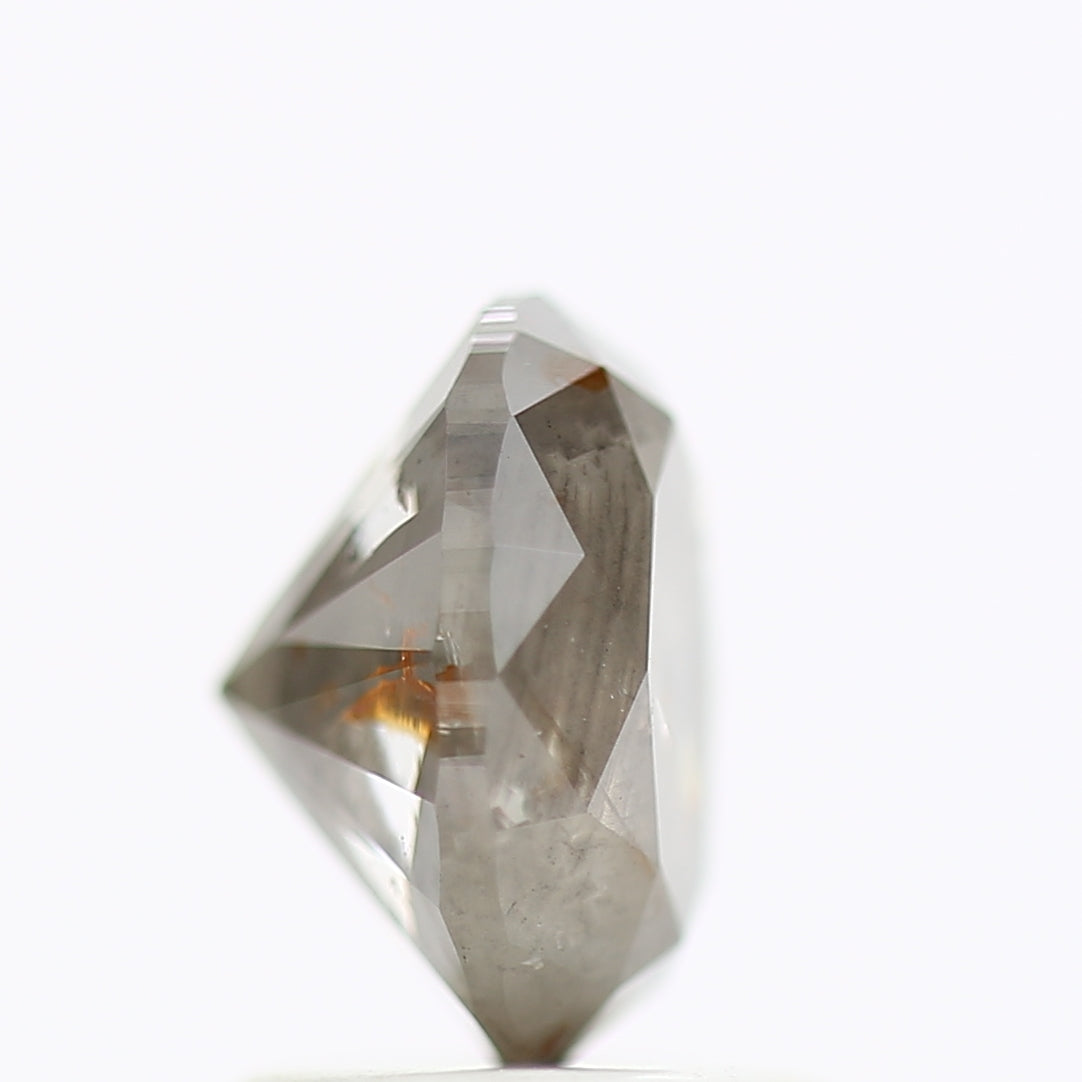 1.32 Carat Oval Gray Salt And Pepper Natural Diamond 7.44 MM