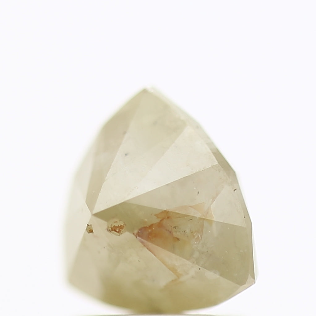 1.54 Carat Natural Trillion Cut Gray Salt And Pepper Diamond 6.99 MM