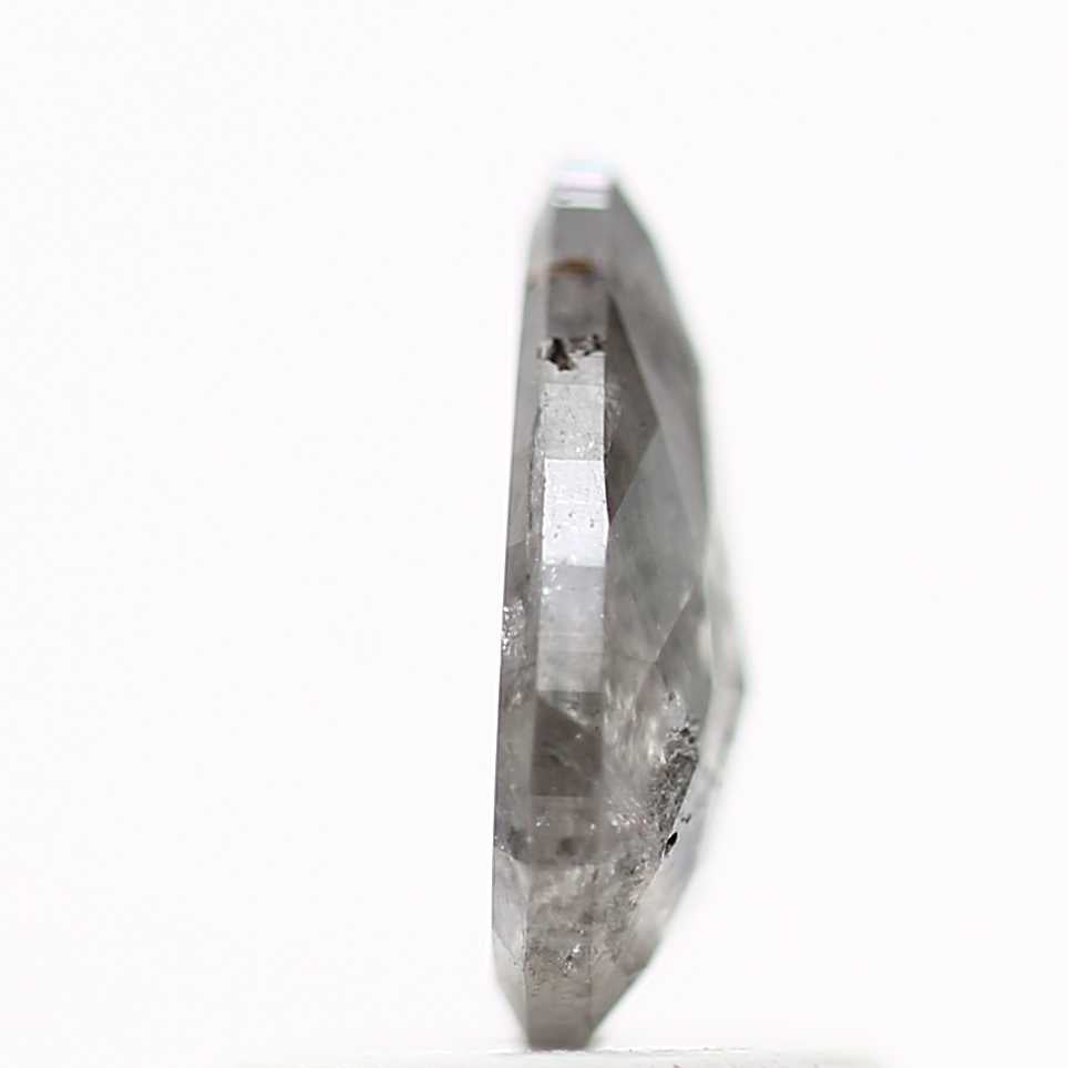 0.73 Carat Salt and Pepper Diamond Natural Gray 7.64 MM