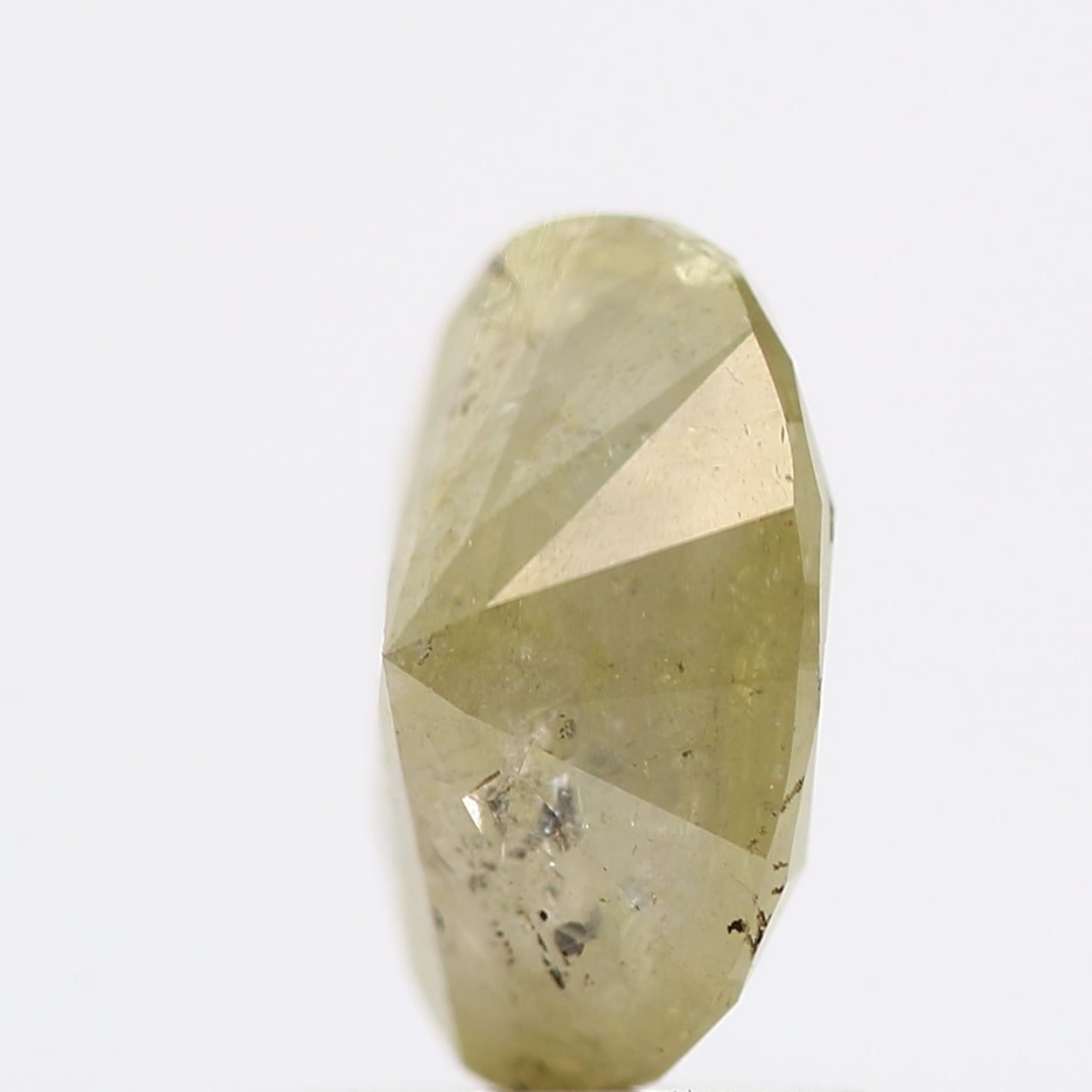 1.20 Carat Natural Rustic Yellow Oval Diamond 8.08 MM