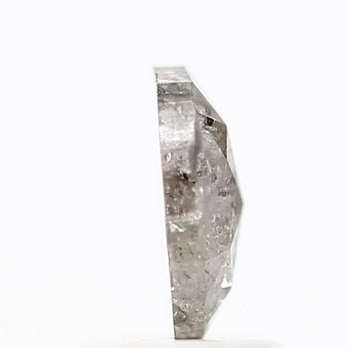 0.91 Carat Oval Shape Salt and pepper Diamond 7.82 MM