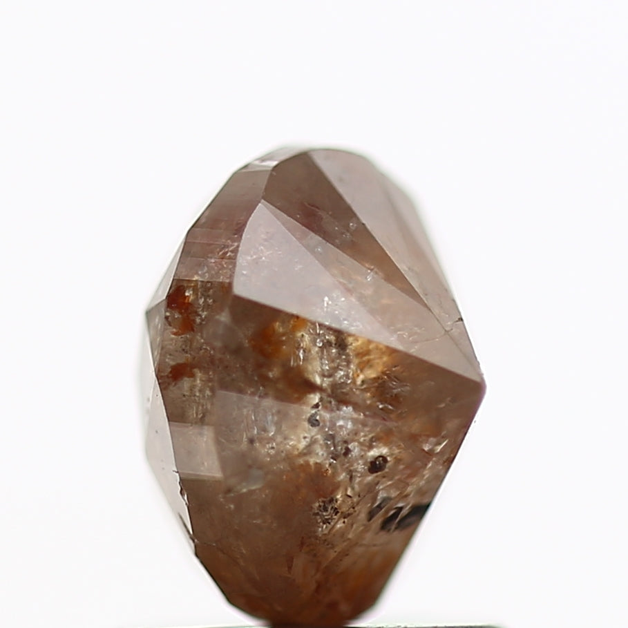 1.40 Carat Oval Orange Salt and Pepper Diamond 6.7 MM