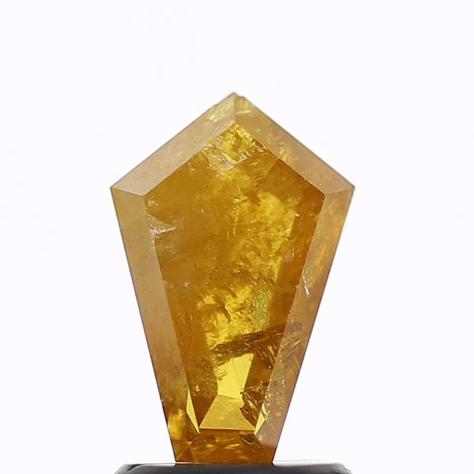 1.32 Carat Natural Yellow Kite Salt and Pepper Diamond 9.25 MM