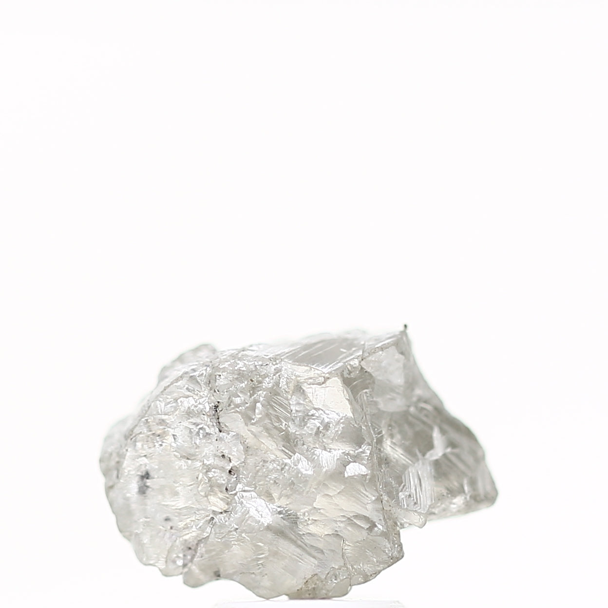 3.34 Carat Natural Gray Crystal Raw Rough Diamond 11.61 MM - Blackdiamond