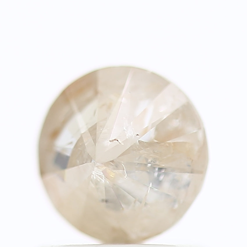 0.93 Carat Natural Icy Round Cut Salt And Pepper Diamond 5.91 MM