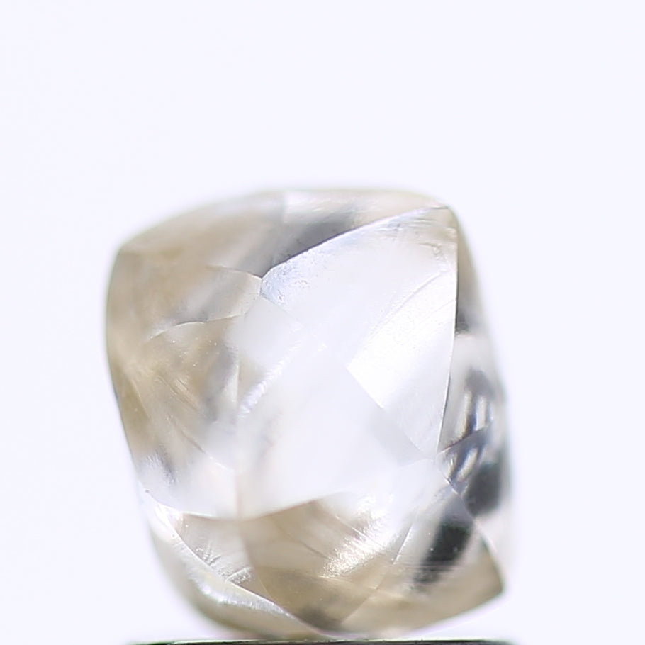 1.91 Carat Natural Clear Light Brown Rough Diamond 7 MM