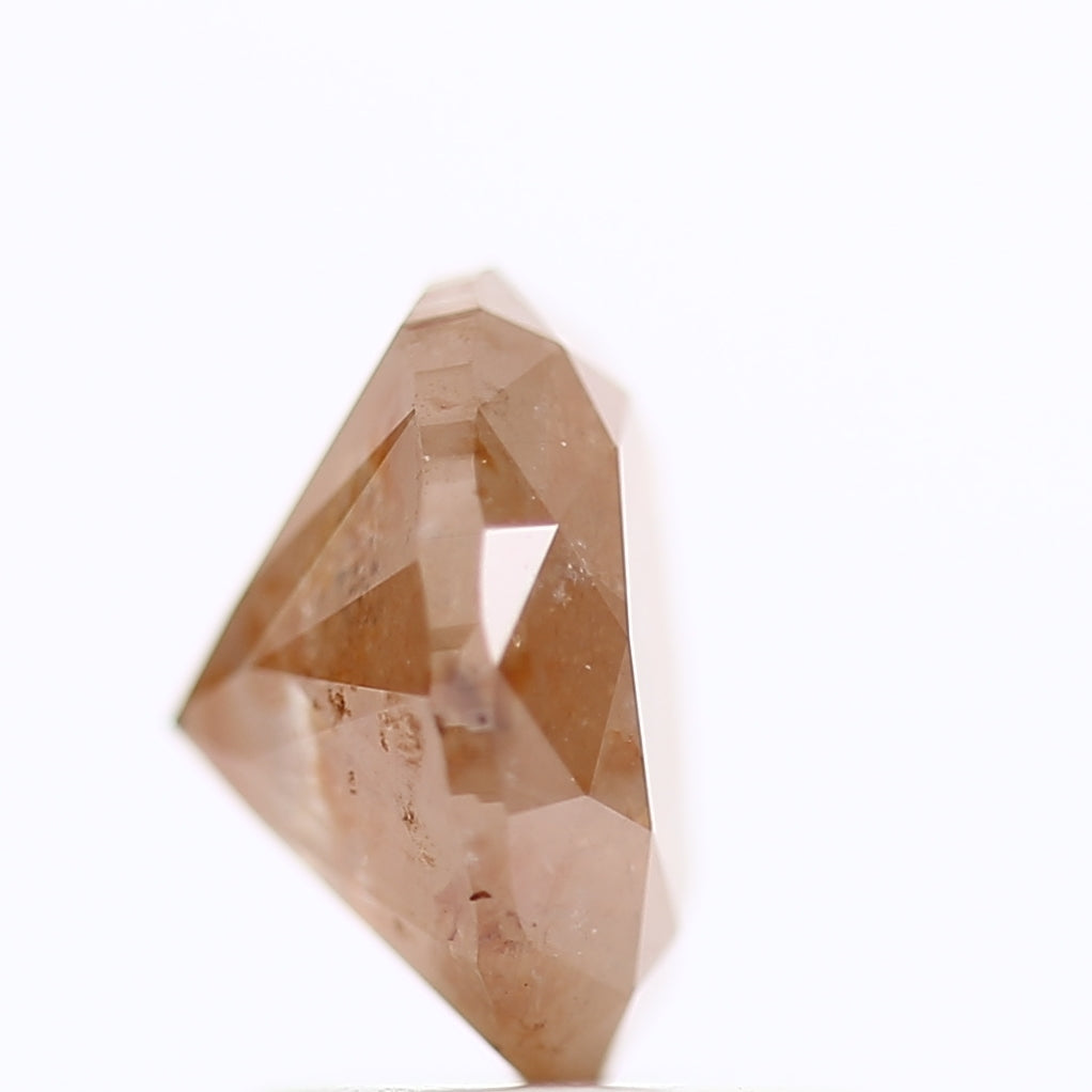 1.30 Carat Natural Orange Oval Cut Salt And Pepper Diamond 7.37 MM