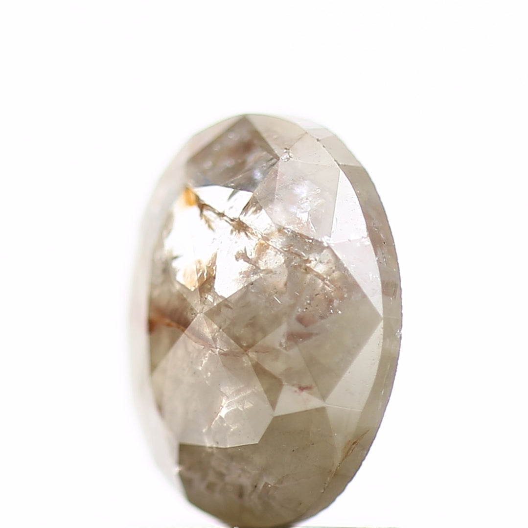 1.06 Carat Salt and Pepper Oval Cut Diamond 8 MM