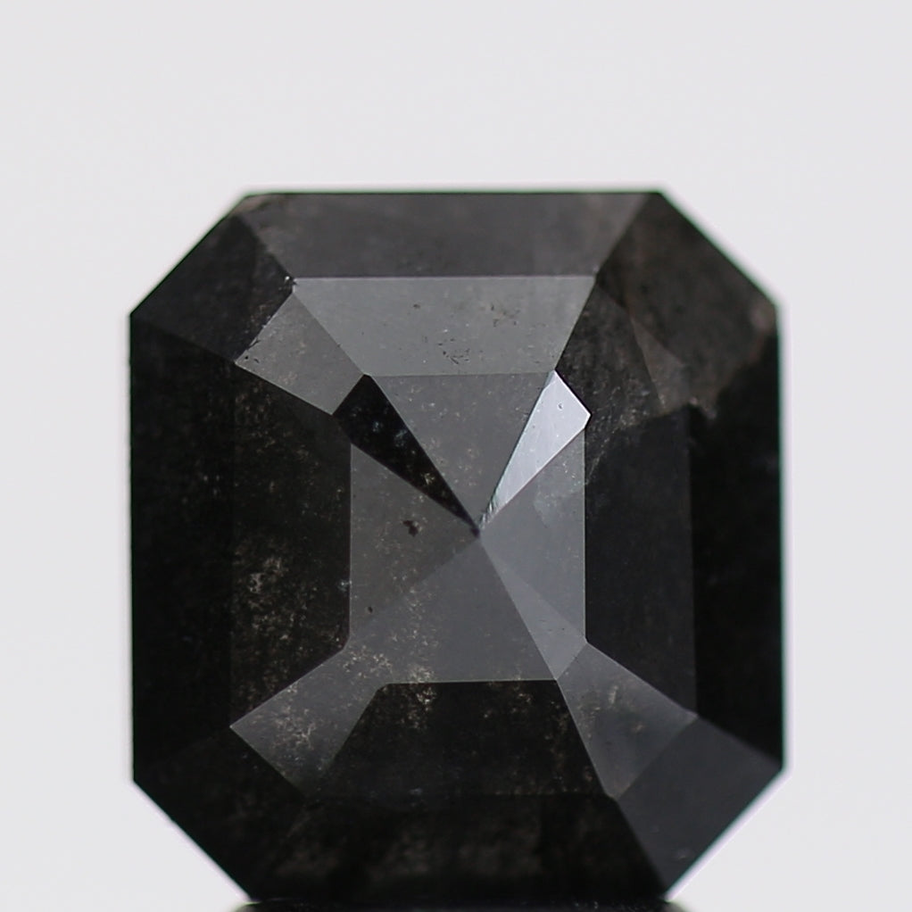 2.58 Carat Fancy Black Emerald Diamond GIA Certified