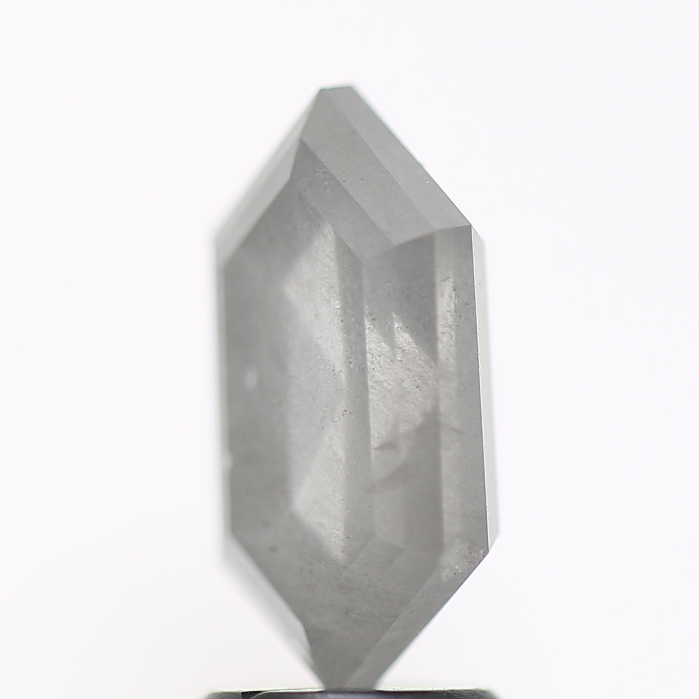 2.95 Ct Hexagon Salt and Pepper Diamond 11.70 MM