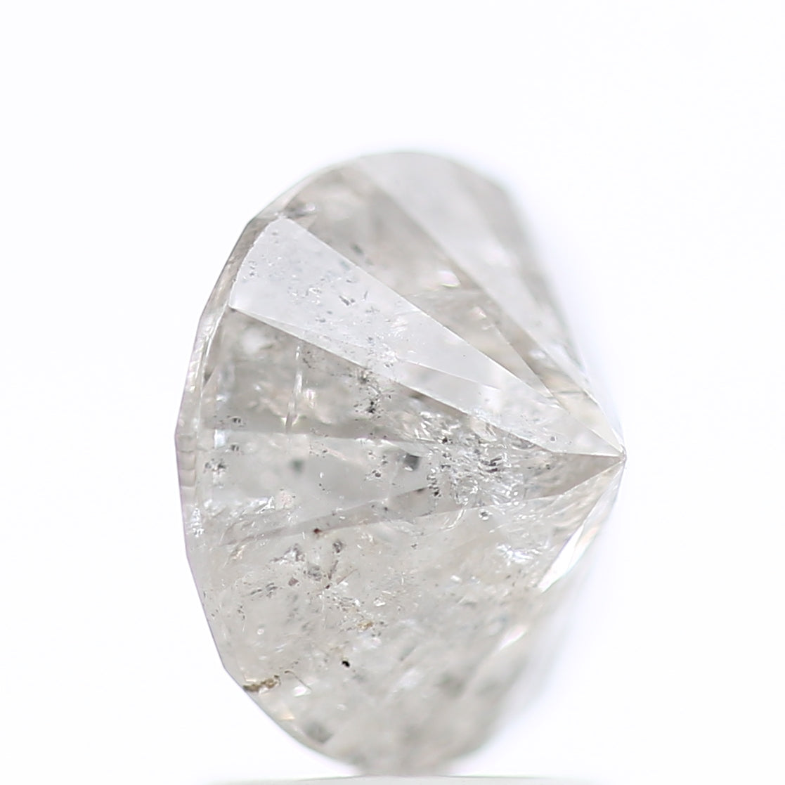 2.51 Carat Icy Gray Salt and Pepper Natural Celestial Diamond 8.50 MM