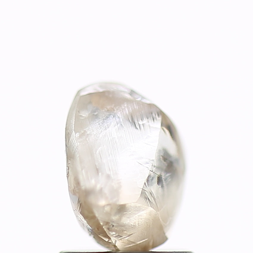 1.34 Carat Natural Fancy Champagne Rough Diamond 6.62 MM