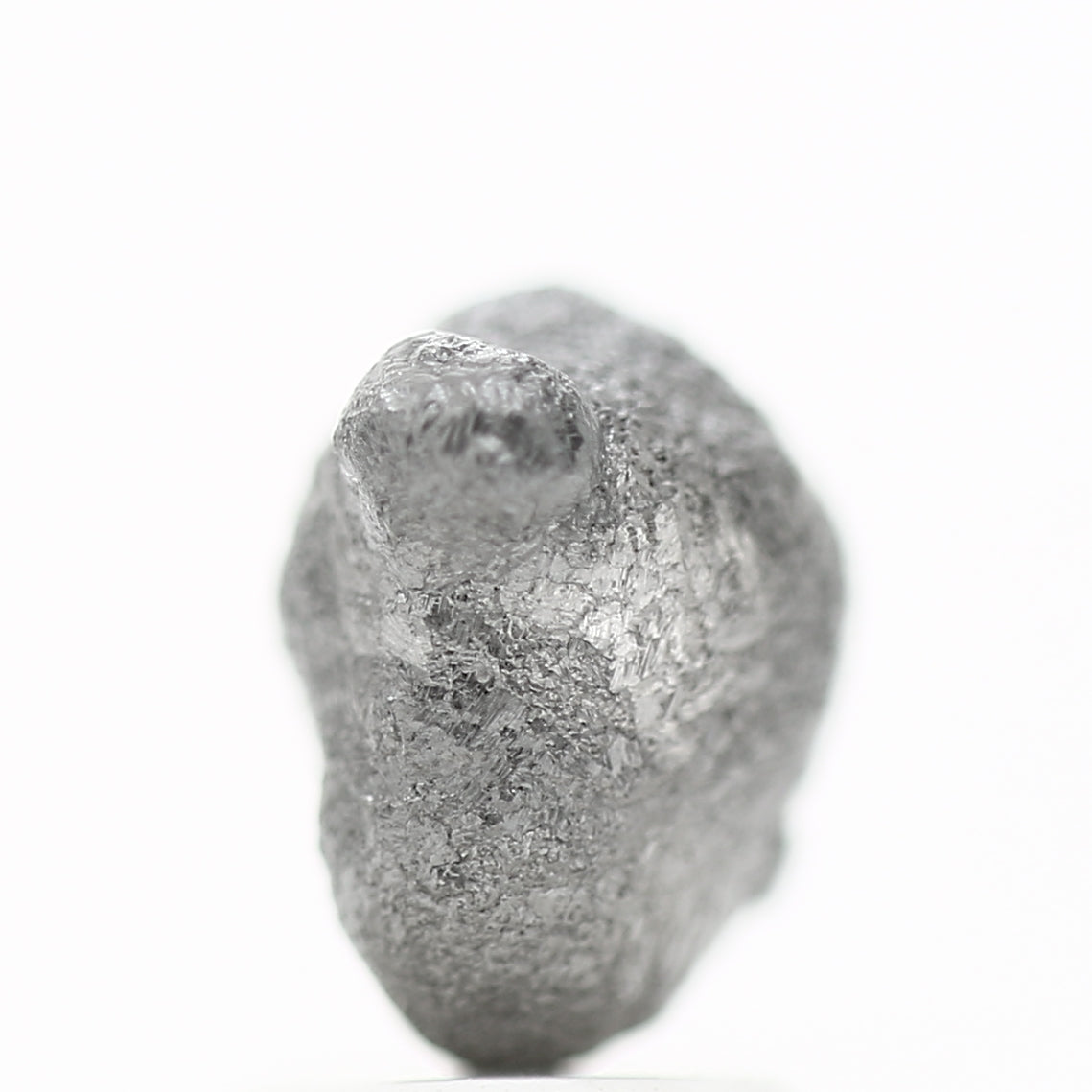 2.56 Carat Natural Fancy Gray Crystal Uncut Raw Rough Diamond 8 MM - Blackdiamond