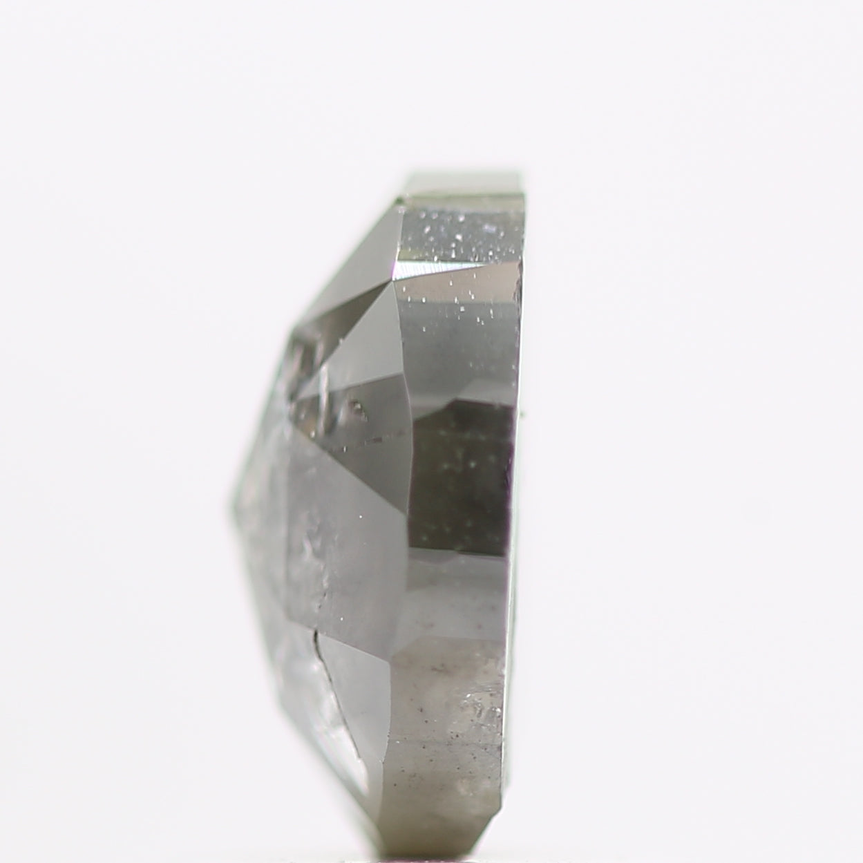 1.16 Carat Oval Shape Salt and Pepper Diamond 7.30 MM