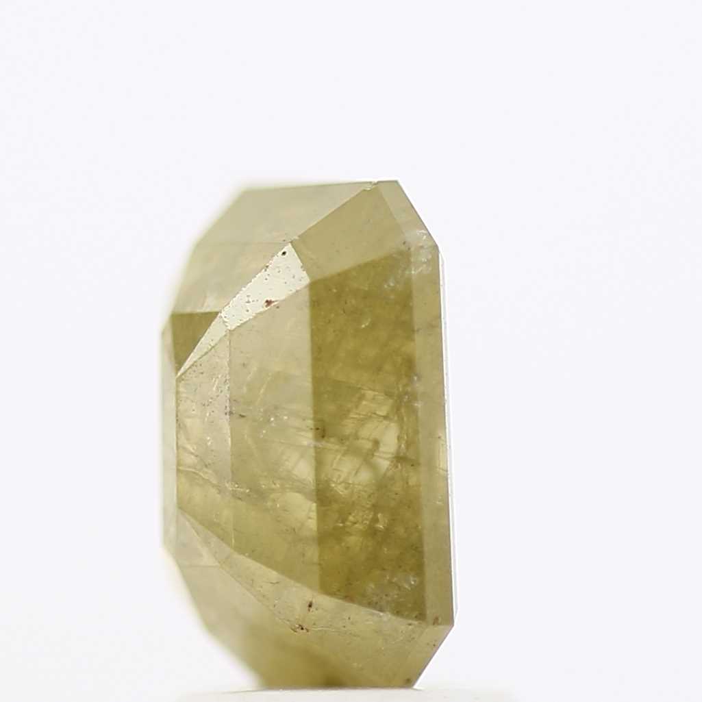 2.21 Carat 8.40 MM Natural Yellow Emerald Cut Salt and Pepper Diamond - Blackdiamond