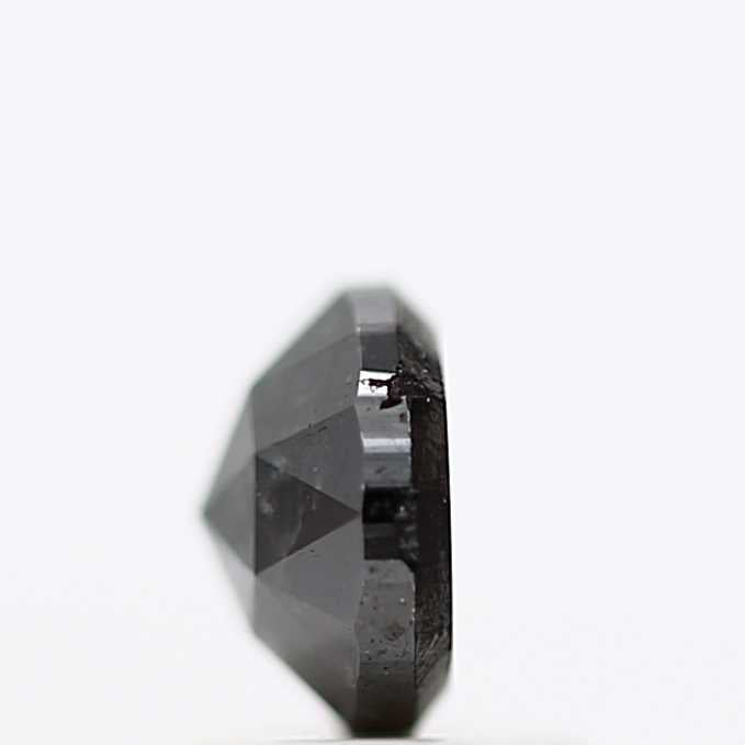 1.38 Carat Black Oval Shape Loose Diamond 7.90 MM