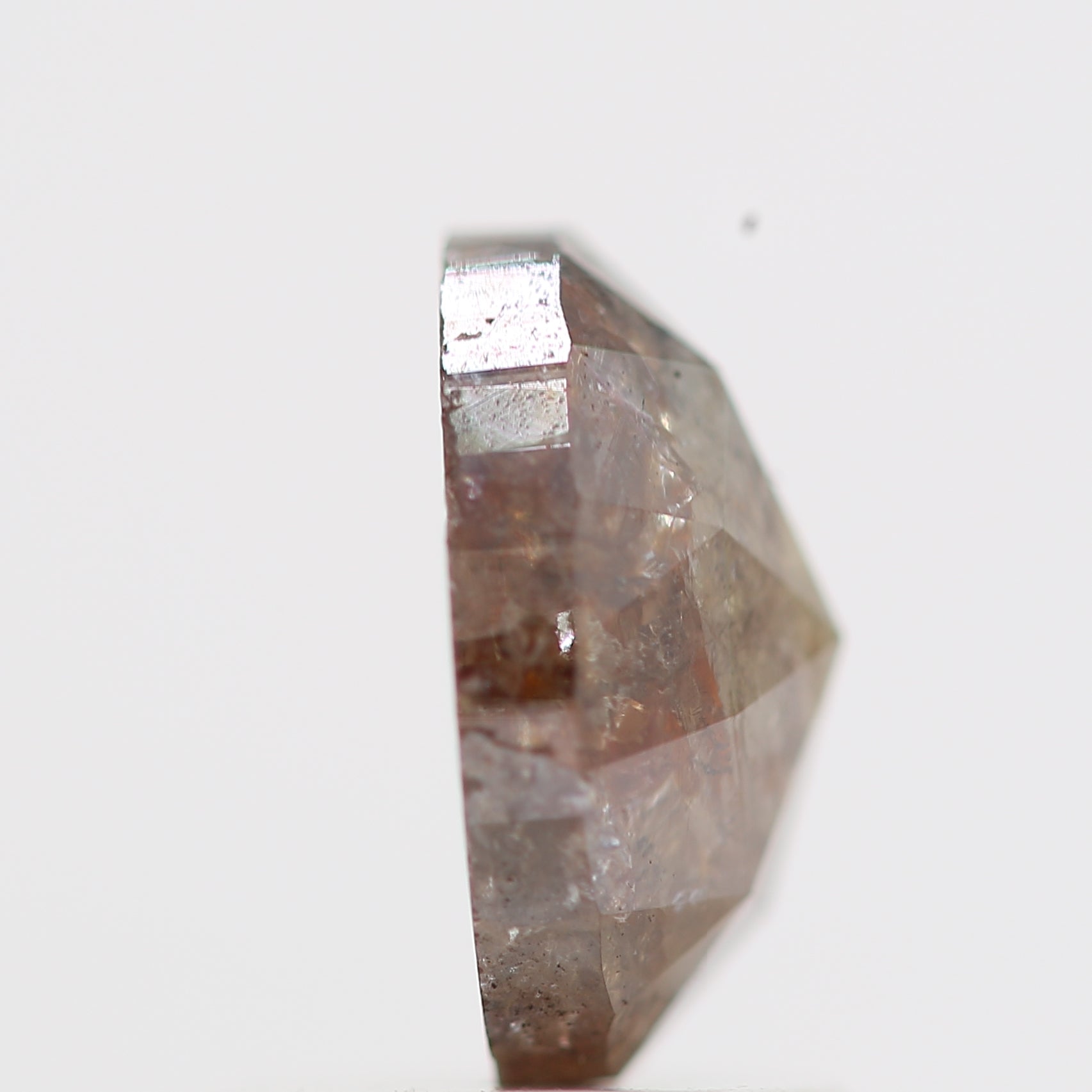 1.19 Carat Orange Gray Salt and Pepper Oval Diamond 7.50 MM