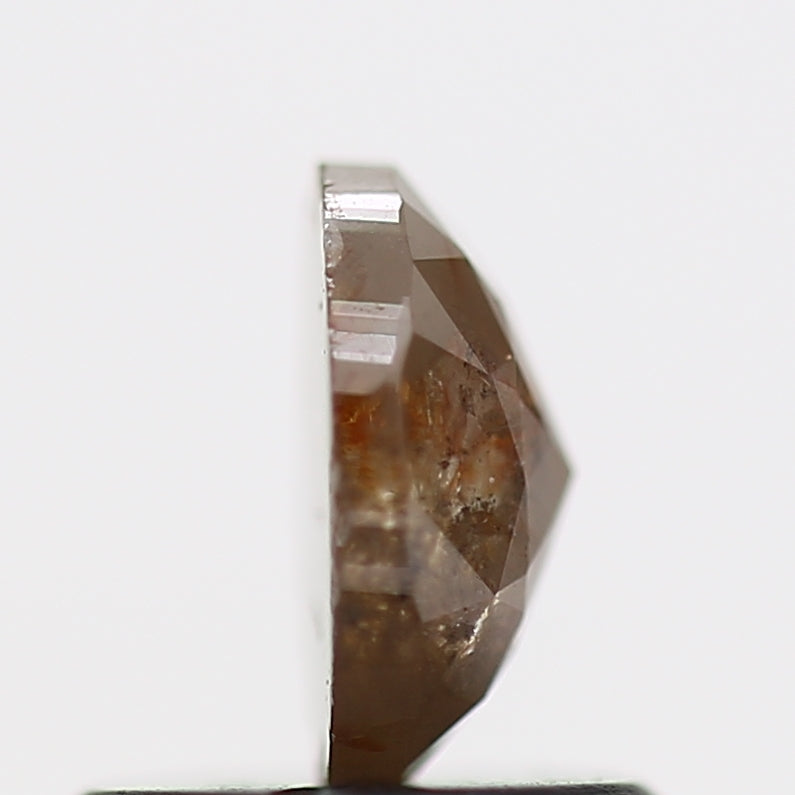 0.63 Carat Natural Oval Cut Salt and Pepper Diamond 6 MM