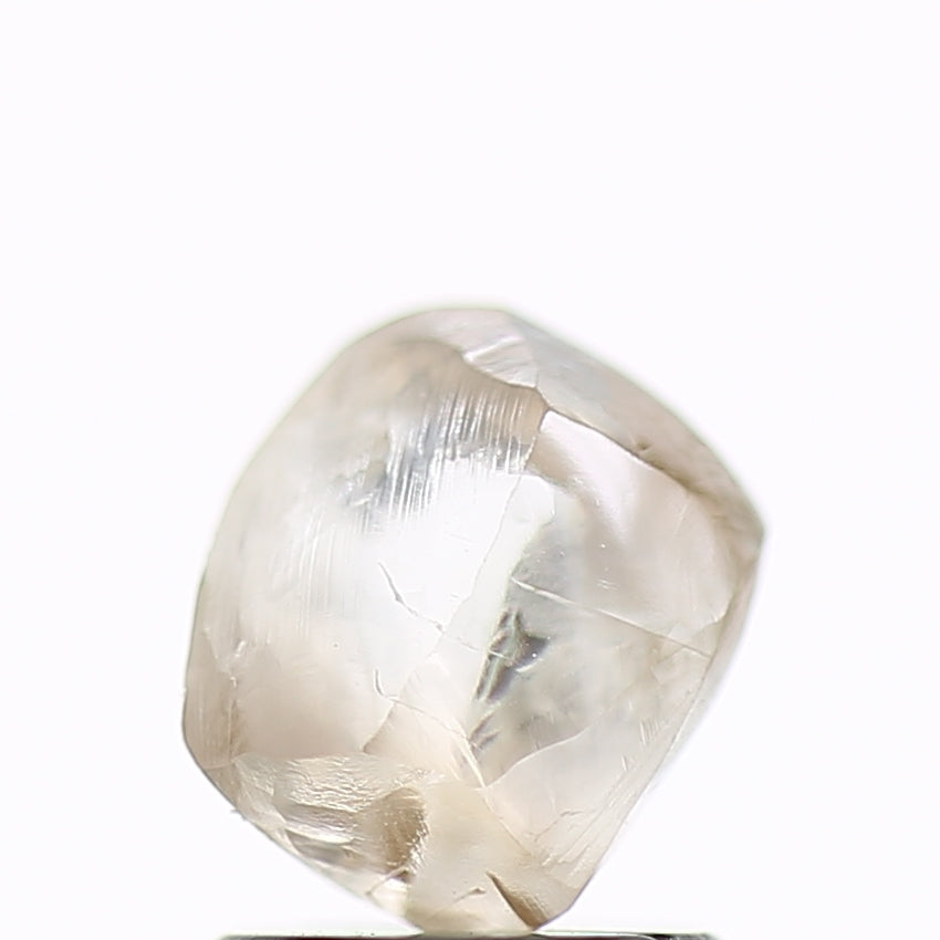 1.34 Carat Natural Fancy Champagne Rough Diamond 6.62 MM