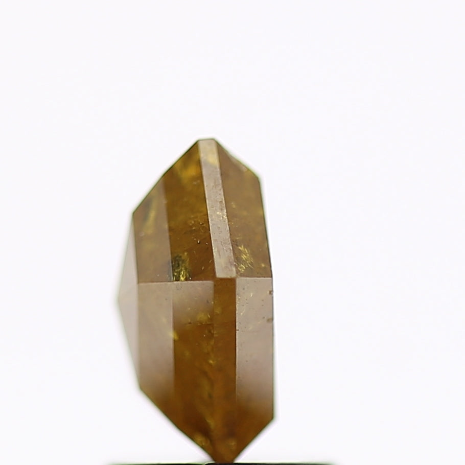 1.87 Carat Natural Yellow Hexagon Salt and Pepper Diamond 8.75 MM