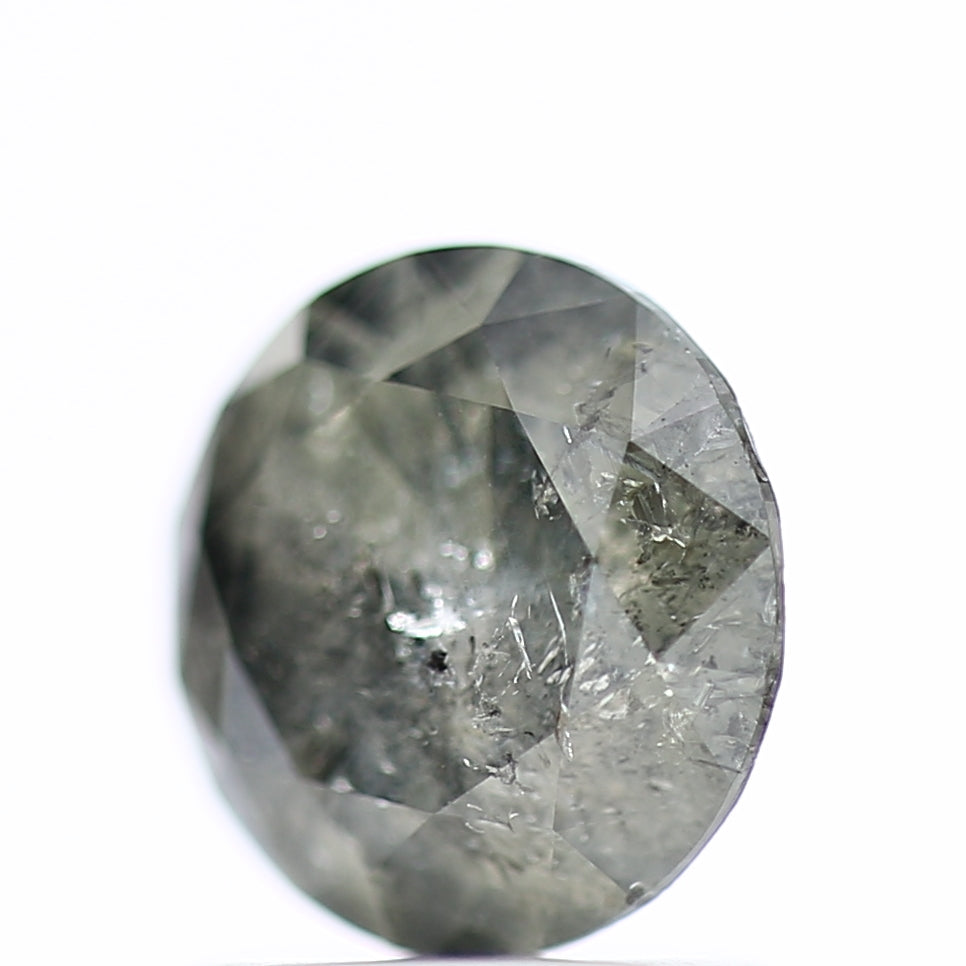 1.16 Carat Round Salt and Pepper For Celestial Diamond Ring 6.82 MM