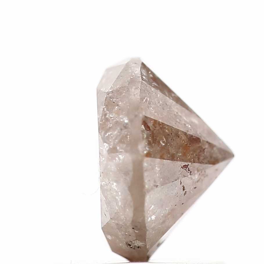 1.35 Carat Round Shape Orange Rustic Natural Loose Diamond 6.55 MM - Blackdiamond