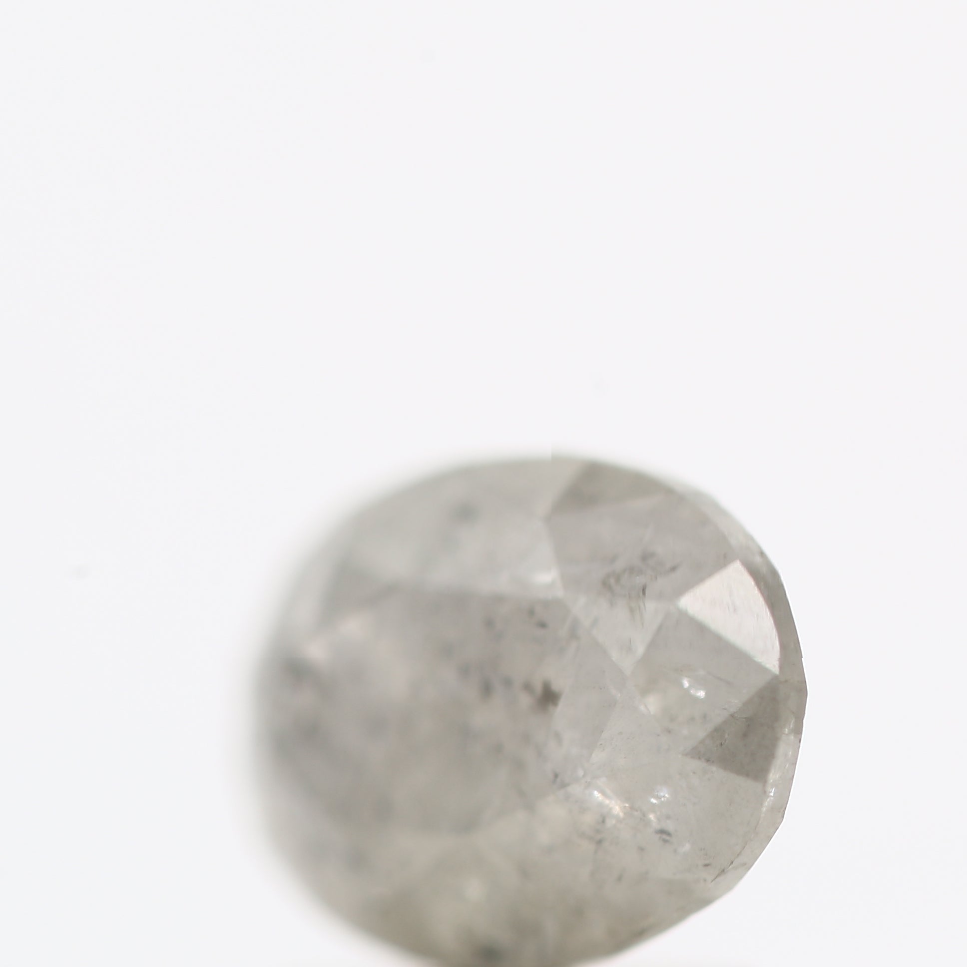 1.37 Carat Brilliant Cut Oval Salt and Pepper Diamond 8.45 MM