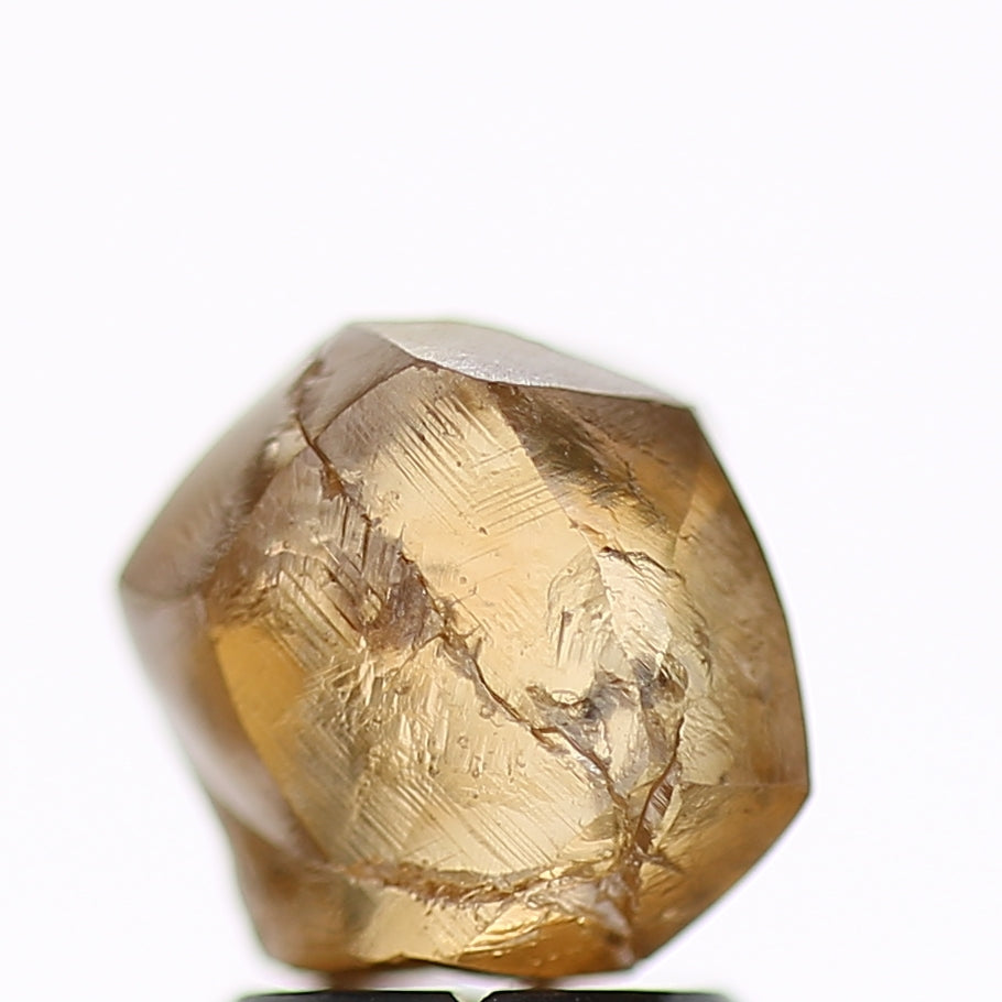 3.11 Carat Natural Fancy Orange Brown Rough Diamond 7.5 MM