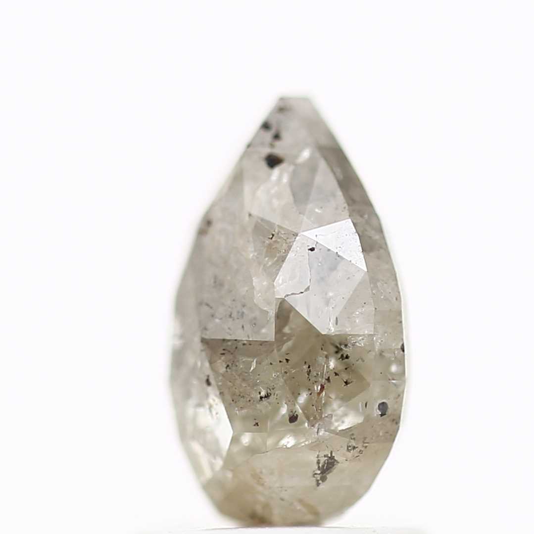 1.43 Carat Natural Gray Salt and Pepper Diamond 8.27 MM