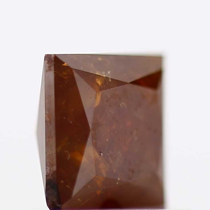 0.92 Carat 5.12 MM Natural Cognac Princess Salt and Pepper Diamond - Blackdiamond