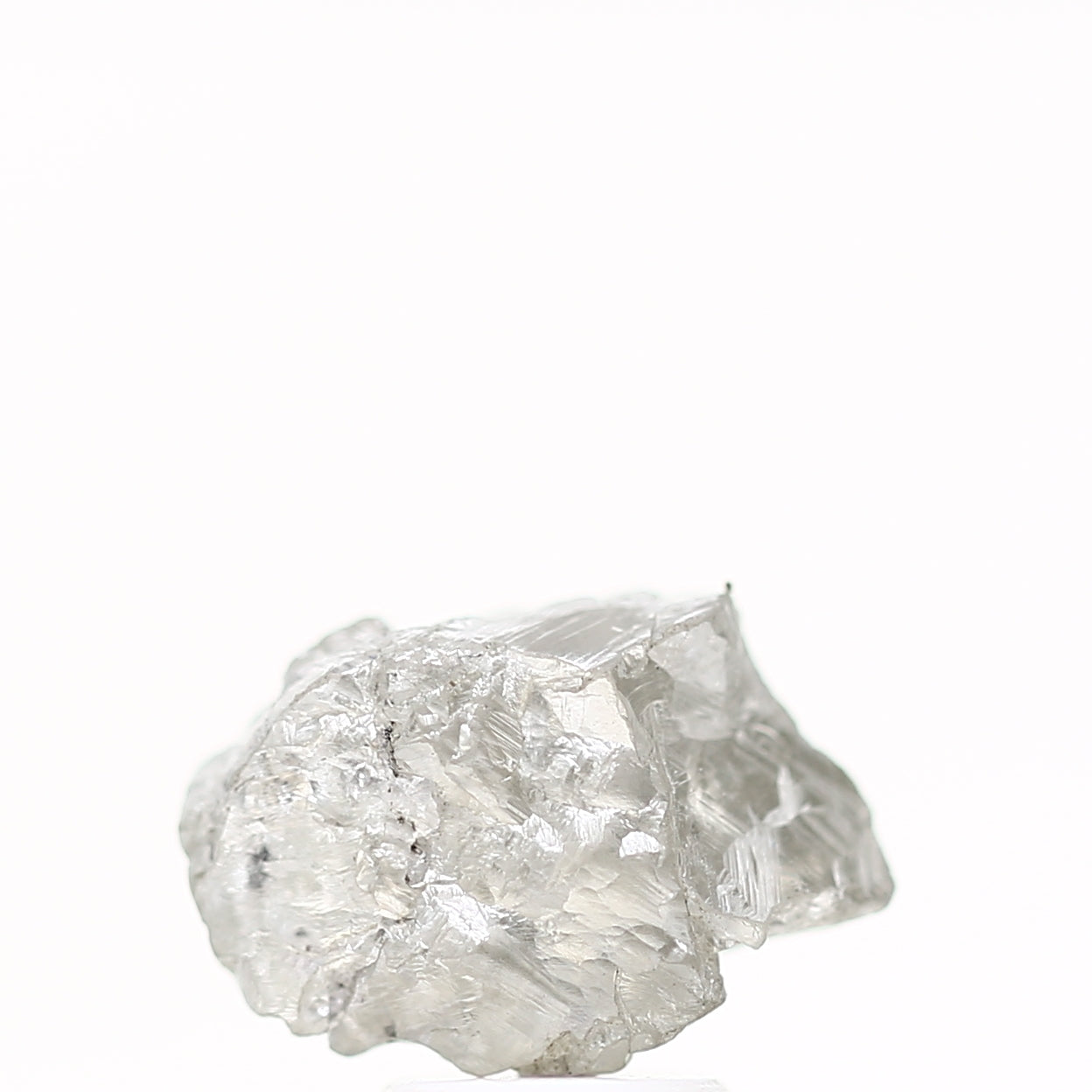 3.34 Carat Natural Gray Crystal Raw Rough Diamond 11.61 MM - Blackdiamond