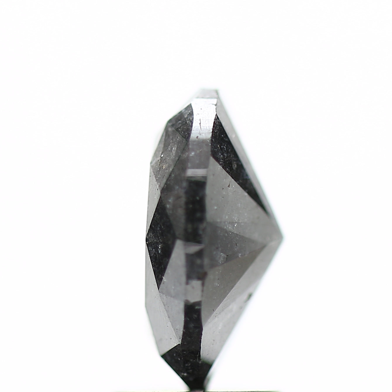 2.28 Carat Oval Brilliant Cut Salt and Pepper Diamond 9.84 MM