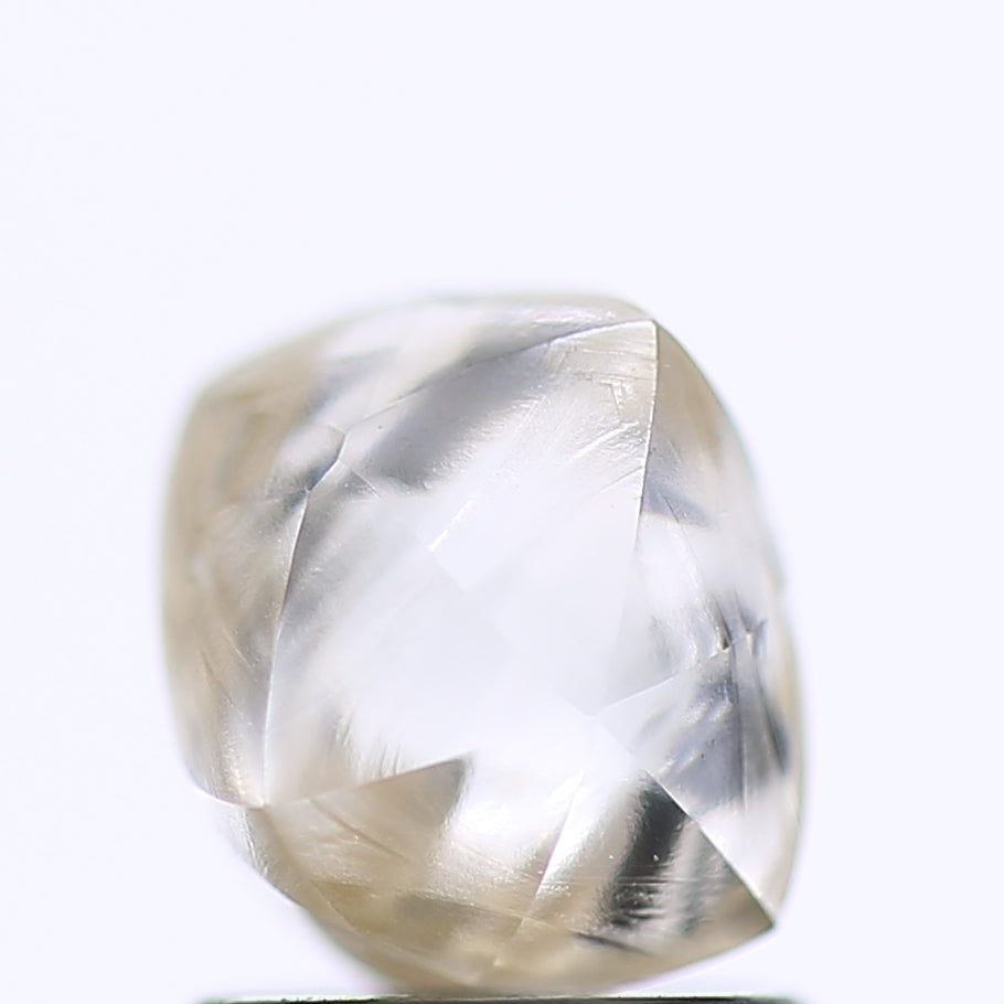 1.91 Carat Natural Clear Light Brown Rough Diamond 7 MM