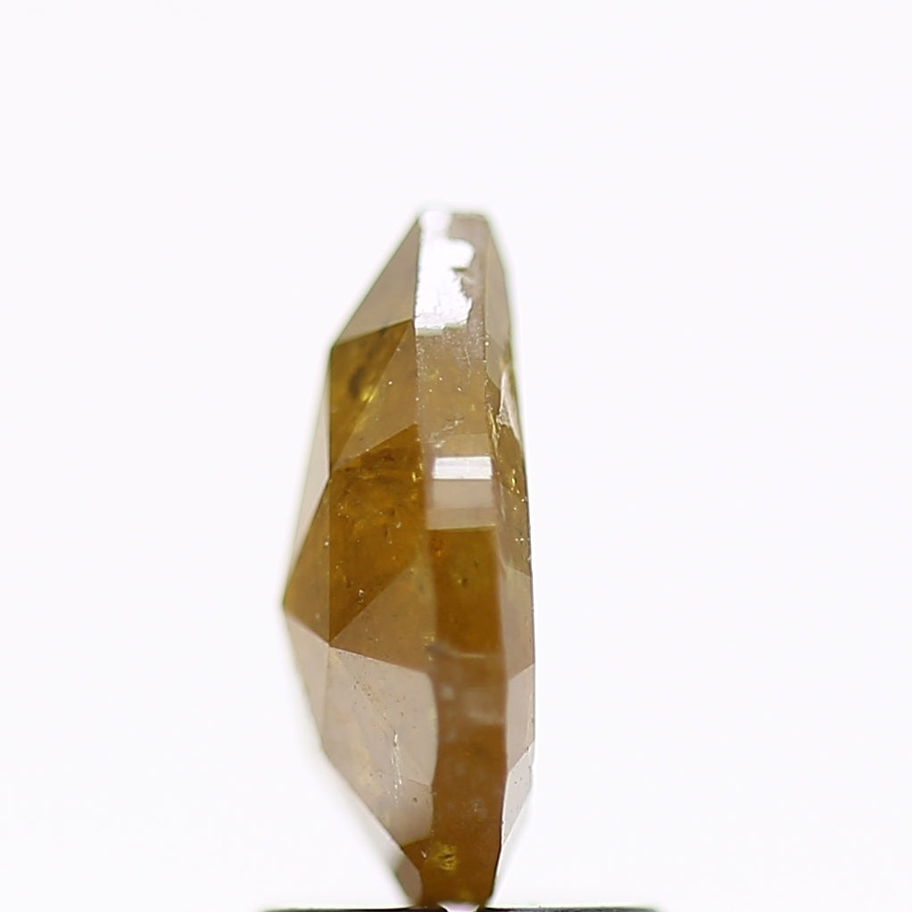 1.91 Carat Pear Salt and Pepper Diamond Fancy Yellow 9.60 MM