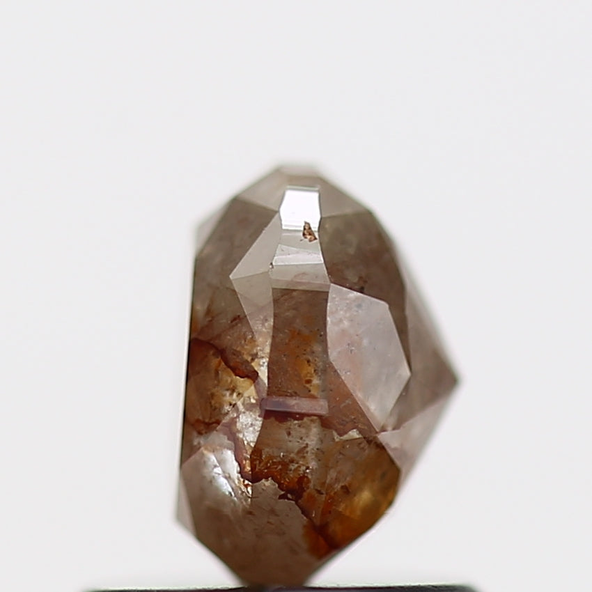 0.87 Carat Rose Cut Oval Brilliant Natural Loose Diamond 5.9 MM