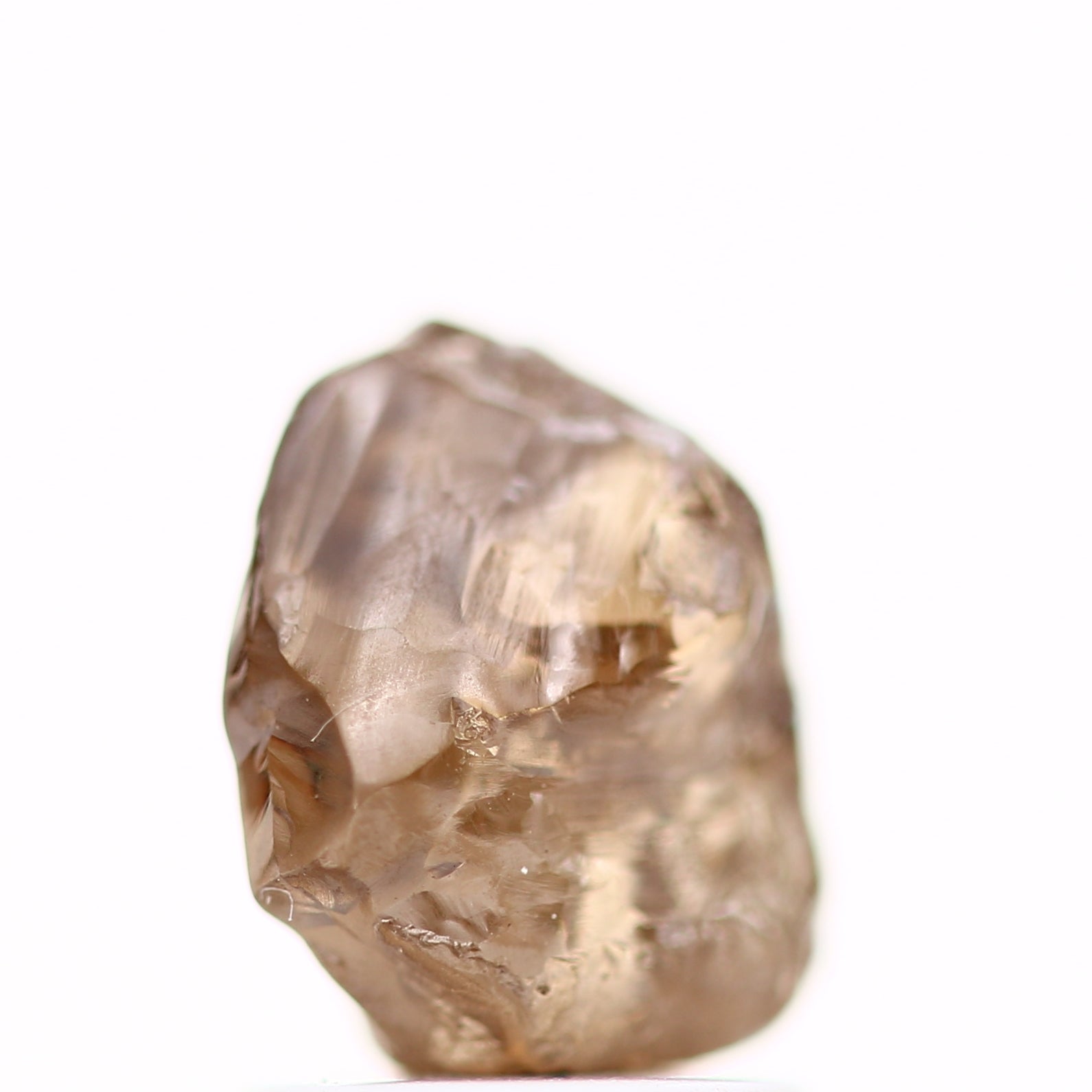 1.75 Carat Natural Cognac Brown Crystal Raw Rough Diamond 6.50 MM - Blackdiamond