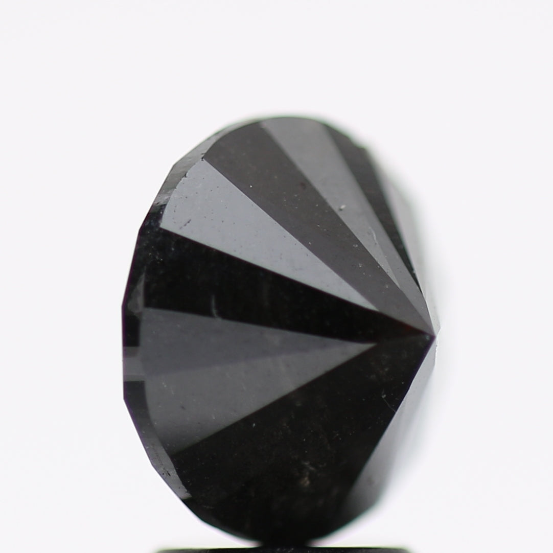 3.46 Carat Fancy Black Round Brilliant Diamond GIA Certified