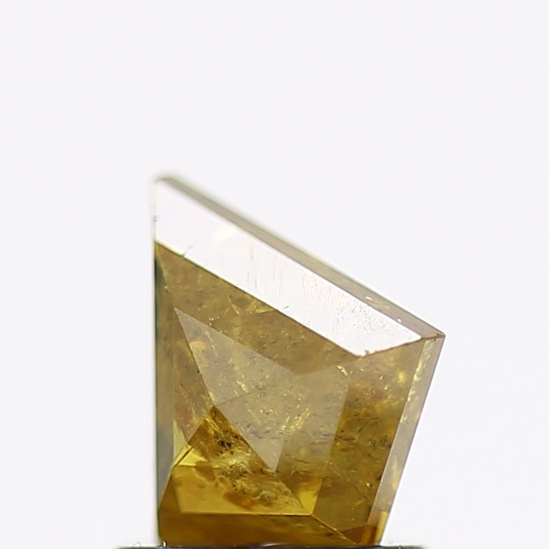 1 Carat Natural Yellow Kite Salt and Pepper Diamond 7.7 MM