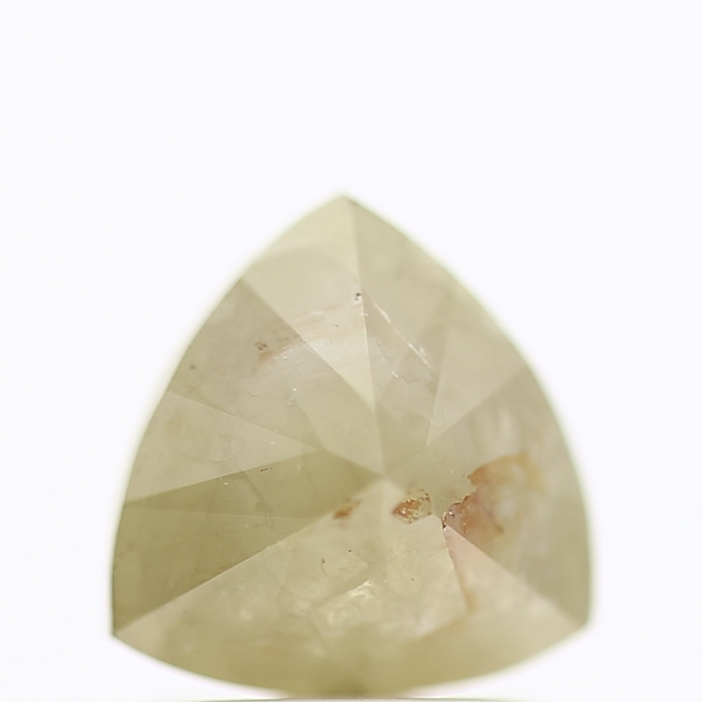 1.54 Carat Natural Trillion Cut Gray Salt And Pepper Diamond 6.99 MM