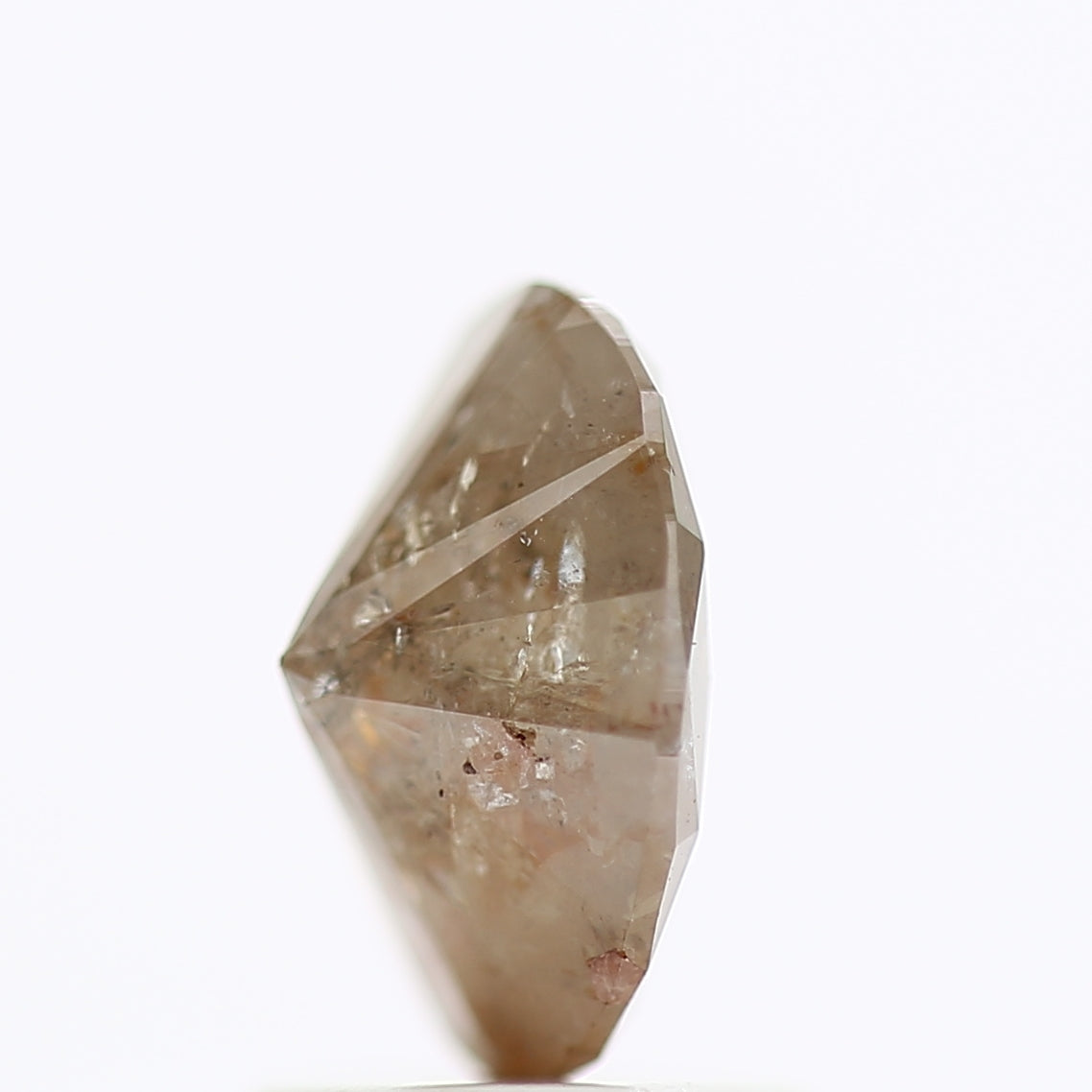 1.20 Carat Orange Brown Oval Salt & Pepper Diamond 8 MM