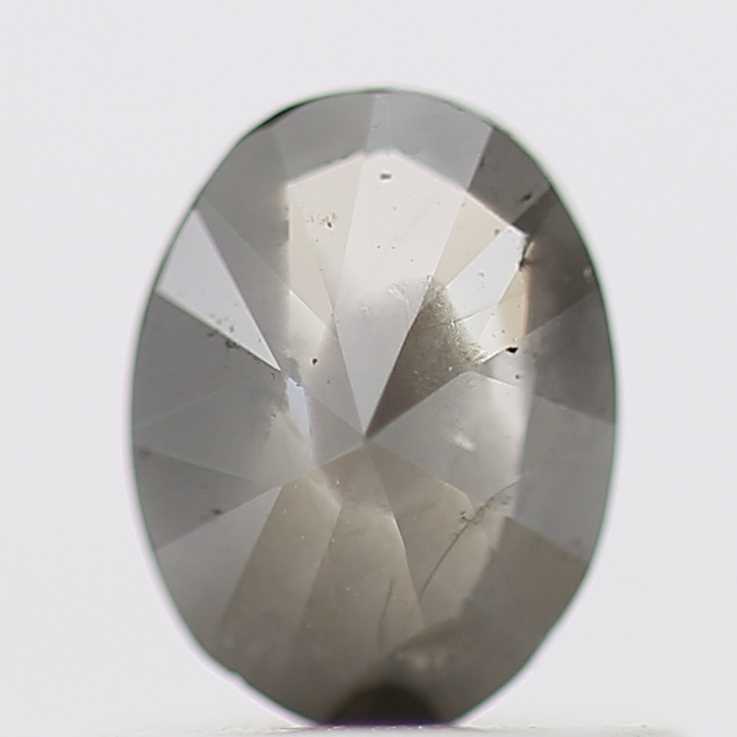 0.55 Carat Brilliant Cut Fancy Gray Diamond Oval Shape 6.10 MM